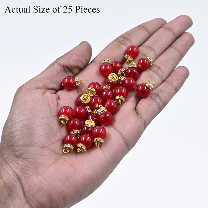 red bead charms