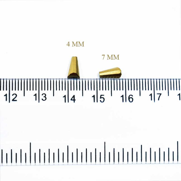 Dark Gold atlas cone beads for sale