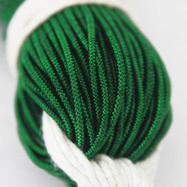 Spiral Dabka in Dark Green Color