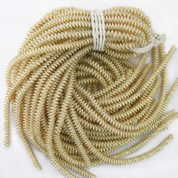 Spiral Dabka in Light Gold Color