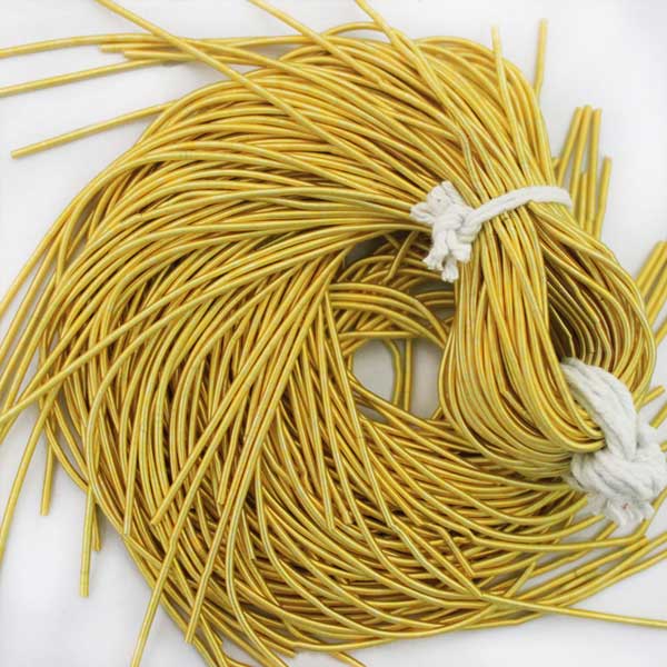 Smooth Dabka in Golden Yellow Color