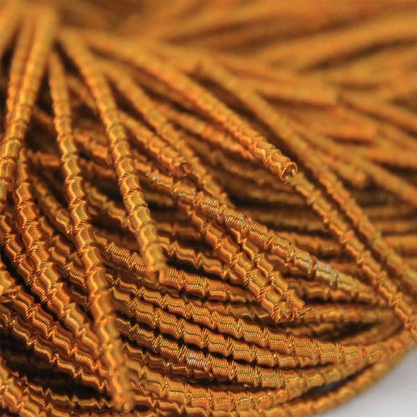 Cut Dabka in Honey Orange Color