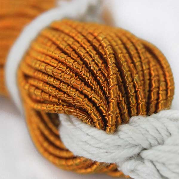 Cut Dabka in Honey Orange Color
