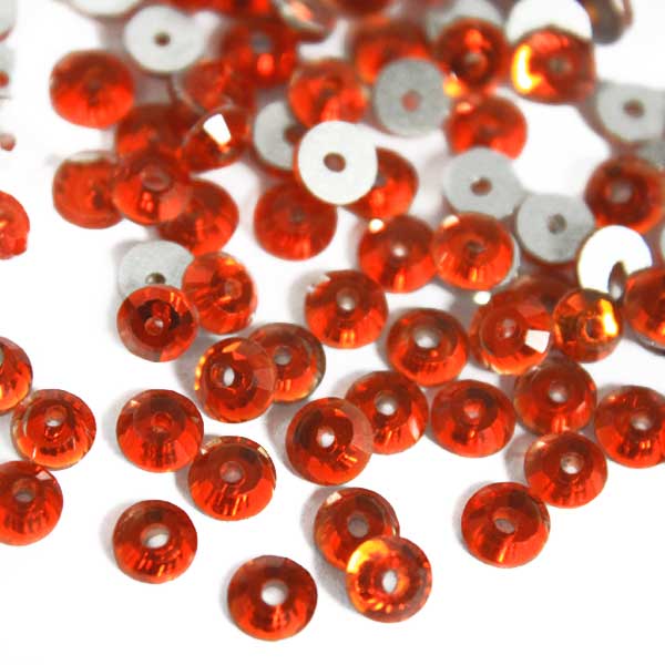 EMBGS4827 (Flat Back Fire Orange Color Sew on Rhinestones)