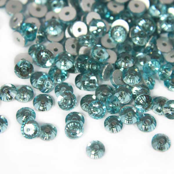 EMBGS4831 (Flat Back Aqua Sea Blue Color Sew on Rhinestones)