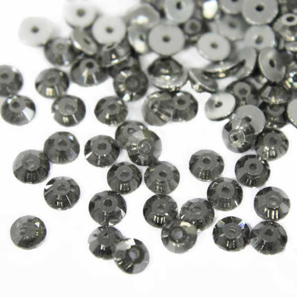 Buy Flat Back Gunmetal Color Centre Hole Sew on Rhinestones online at ...