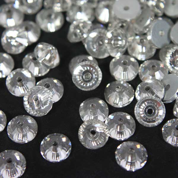 EMBGS4836 (Flat Back Silver Color Sew on Rhinestones)