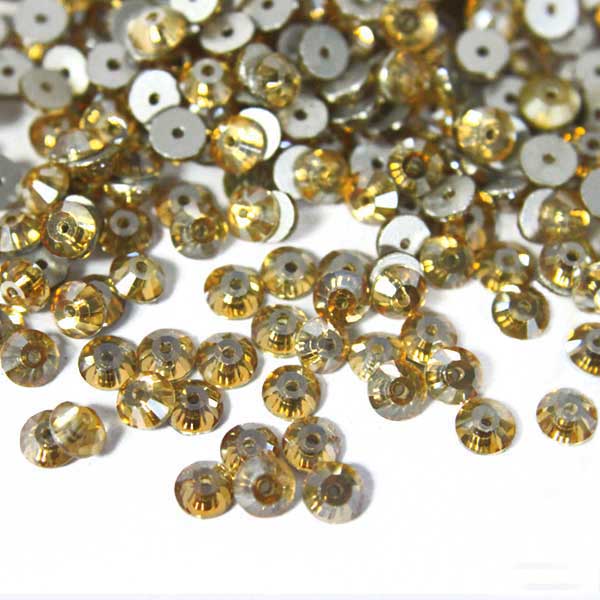 EMBGS4848 (Flat Back Light Colorado Topaz Color Sew on Rhinestones)