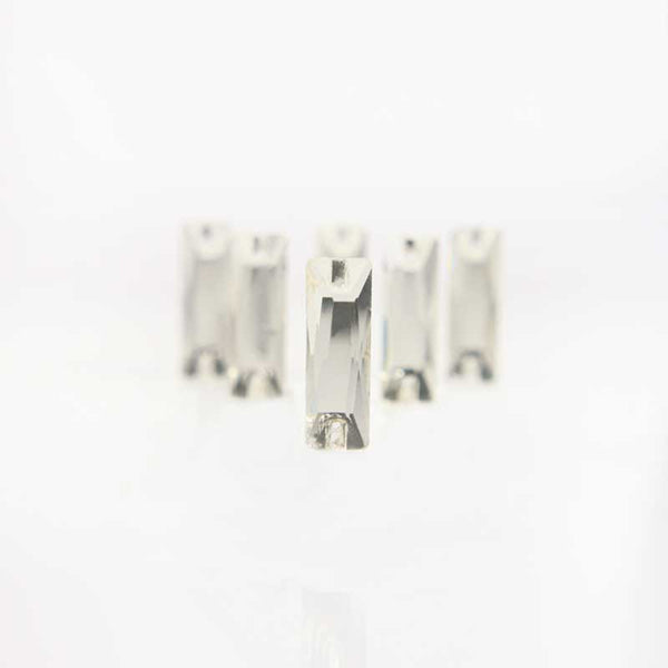 EMBGS4906 (8x24 MM Silver Color Flat Back Rectangle Glass Crystal)
