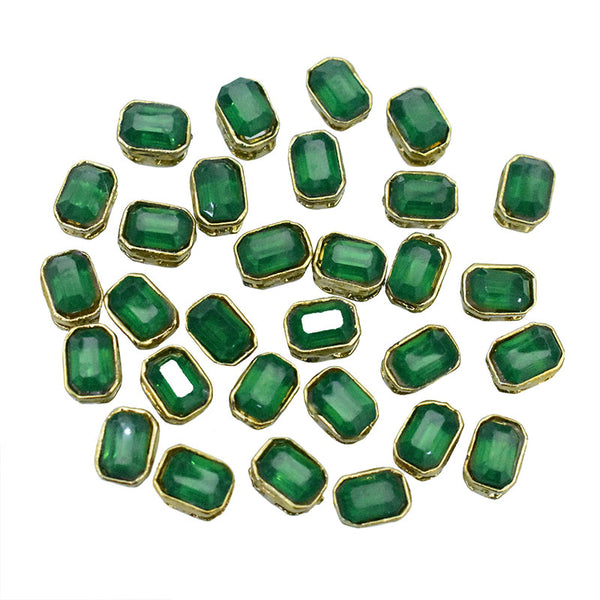 emerald green rhinestones 