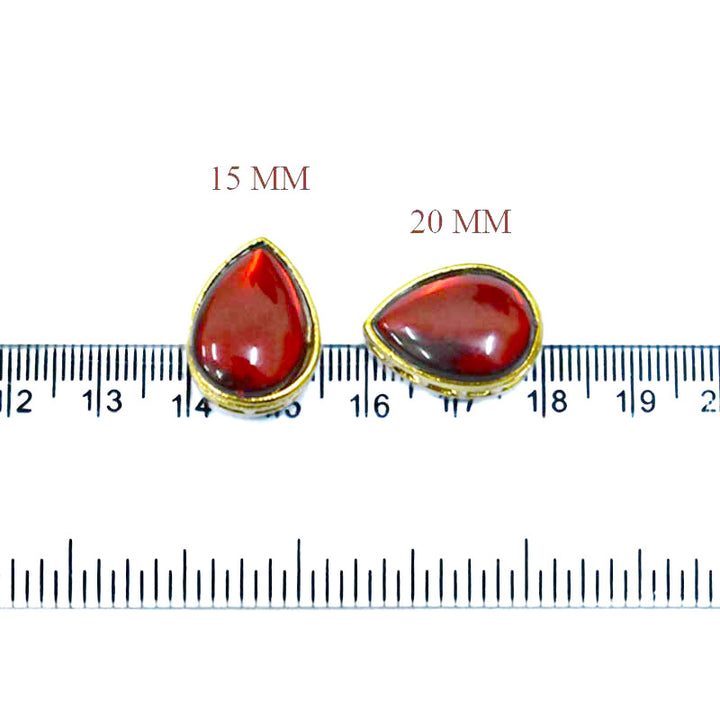 Red Kundan stones for jewelry making