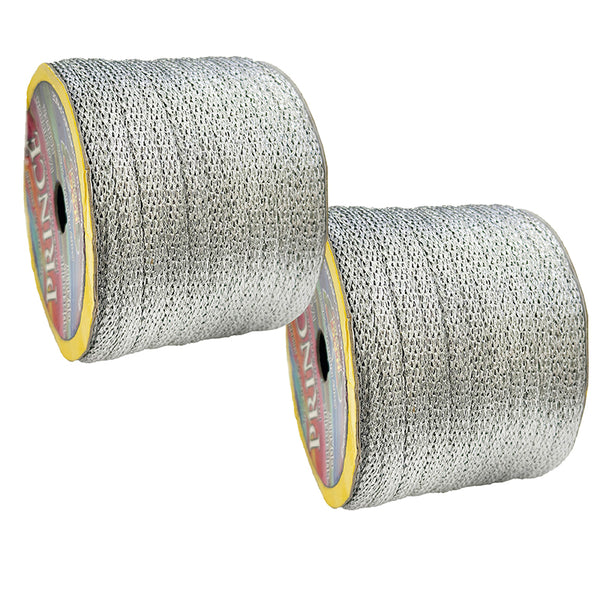 silver braided cord