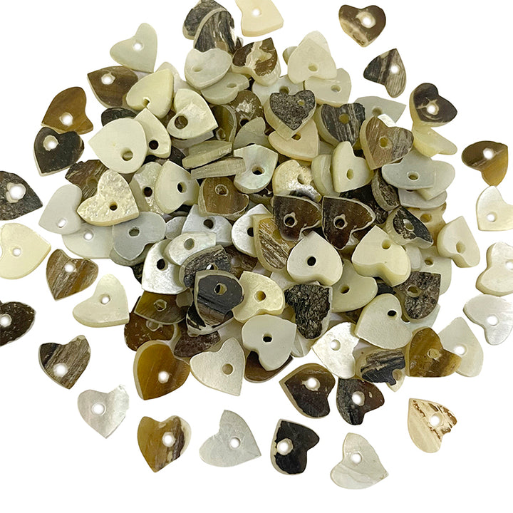 Heart Shape Pearl Buttons