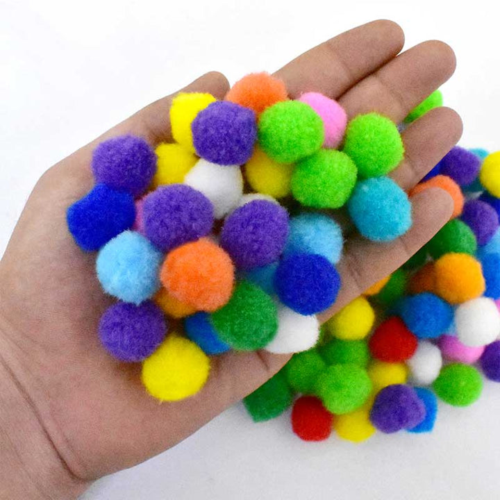 multicolour felt balls 