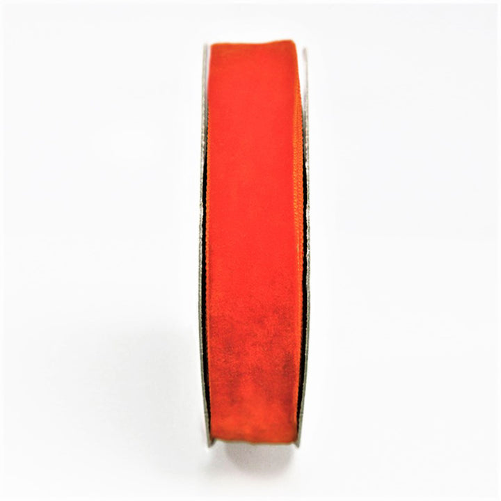 Dark Orange Color Thick Velvet Ribbon