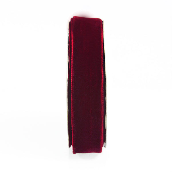 Maroon Color Thick Velvet Ribbon