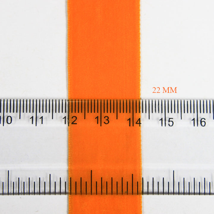Light Orange Color Thick Velvet Ribbon