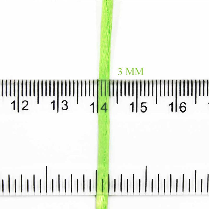3mm Green Color Malai Dori