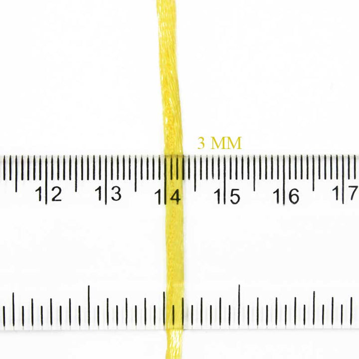 3mm Yellow Color Malai Dori