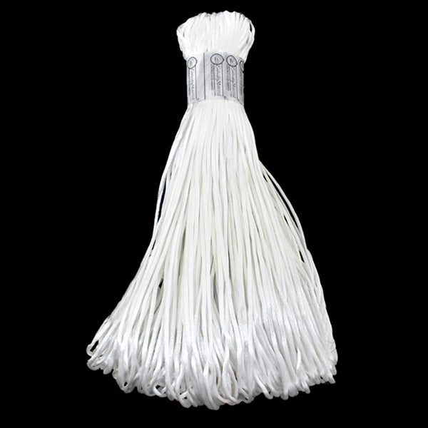 Nylon White Color Rattail Satin Cord