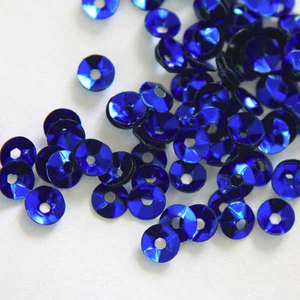 Royal Blue Color Sequins