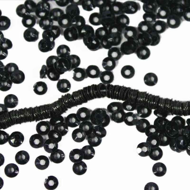 black sequins