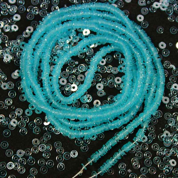 blue sequins