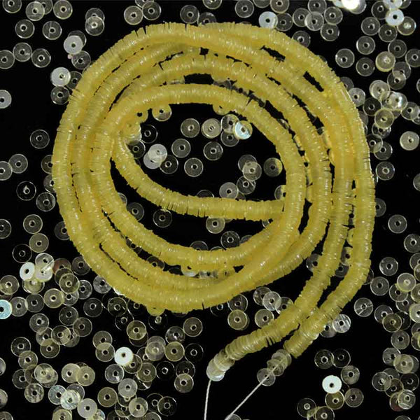 yellow sequins