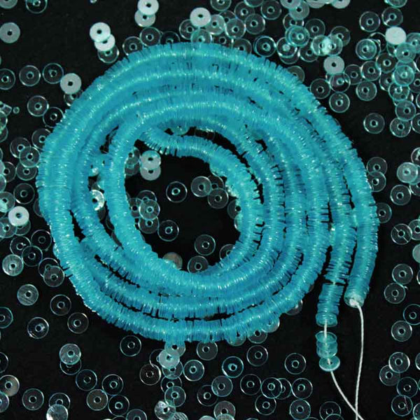 blue sequins