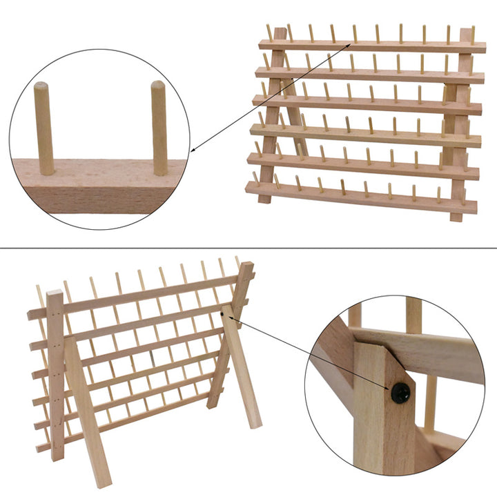 Wooden Rack for Sewing Threads     