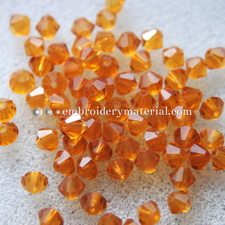 faceted bicone crystals
