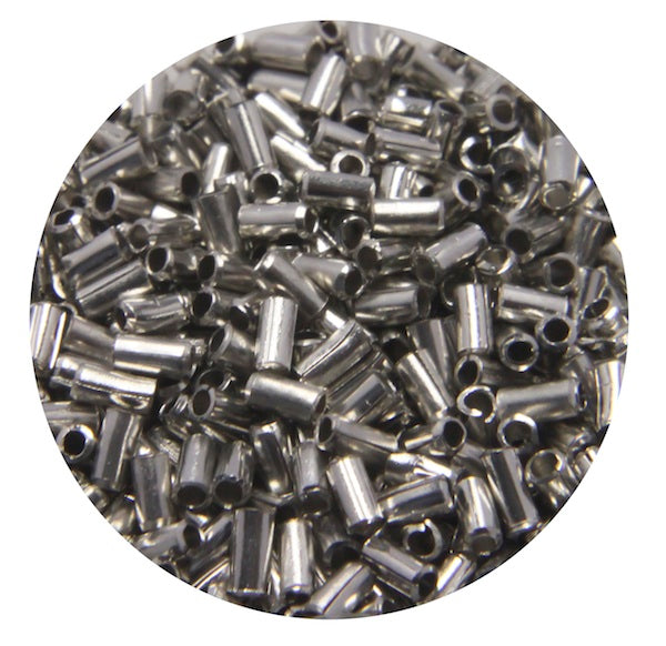 EMB935 (Metal Silver Color Tube/Bugle Beads)