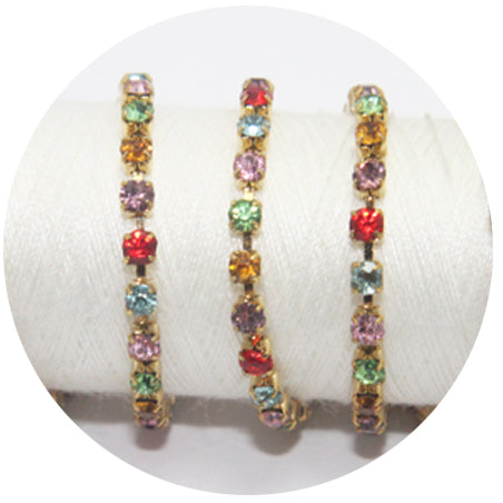 Multi Color Softie/Crystal Chain