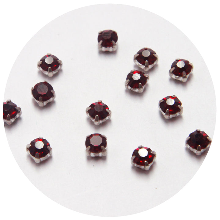 Ruby Red Softie/Crystal in Silver Holder