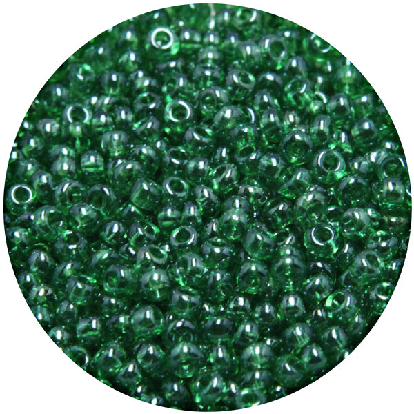 Preciosa Jelly Bean Green Color, 11/0 Moti/Spherical Beads