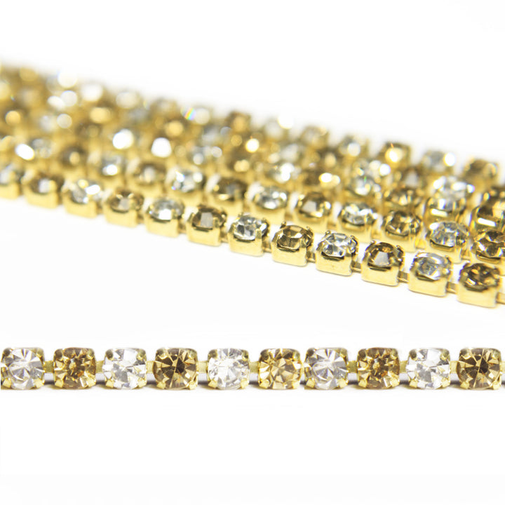 2mm gold & silver cup chain