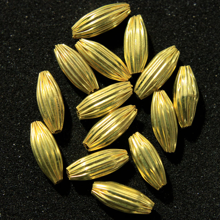 oval metal beads
