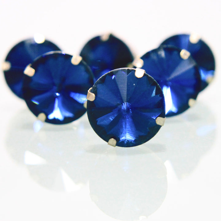 18mm round glass rivoli