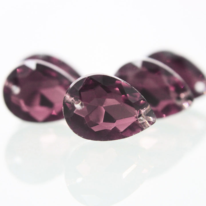 13*18mm wine color glass crystal