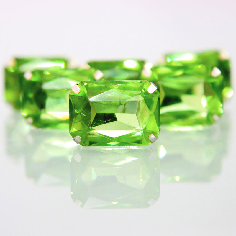 green color rectangle stone with holder – embroiderymaterial.com