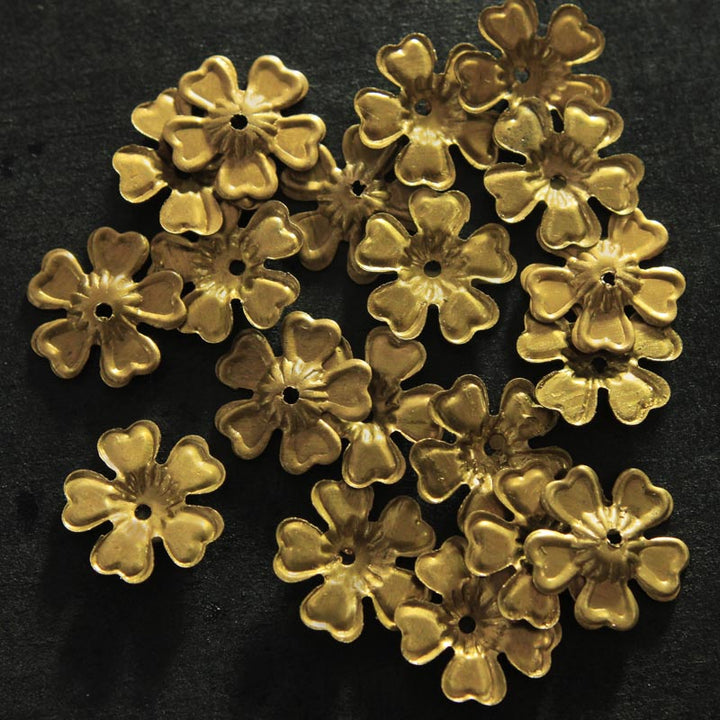 flower metal beads