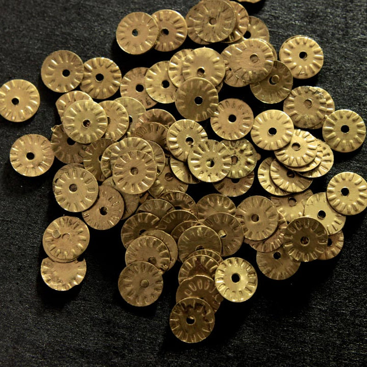 brass metal sequins for beading