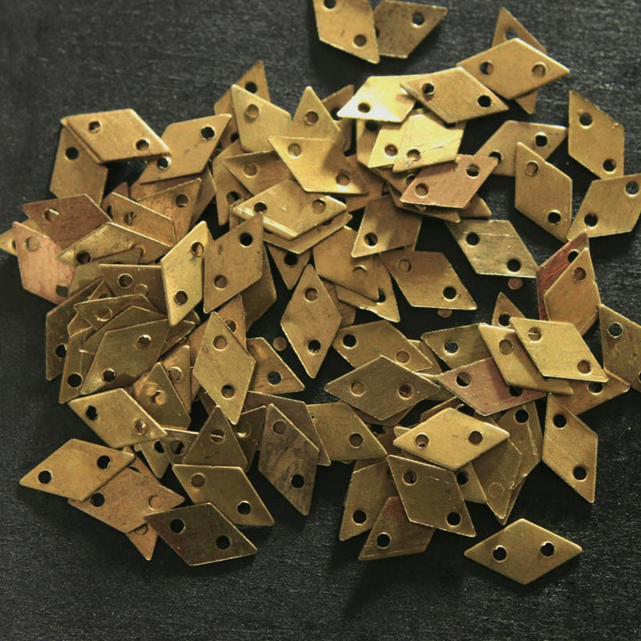 diamond shape metal beads
