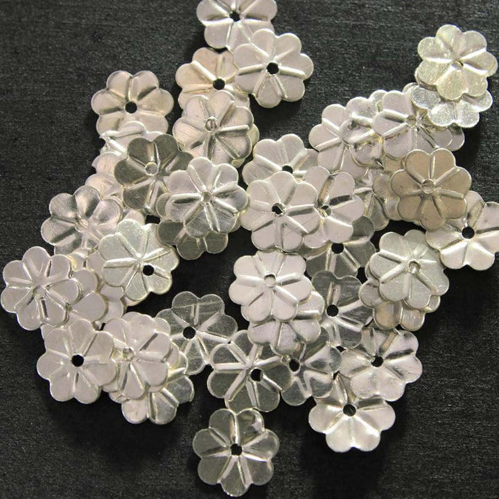 brass metal flower shape sequins