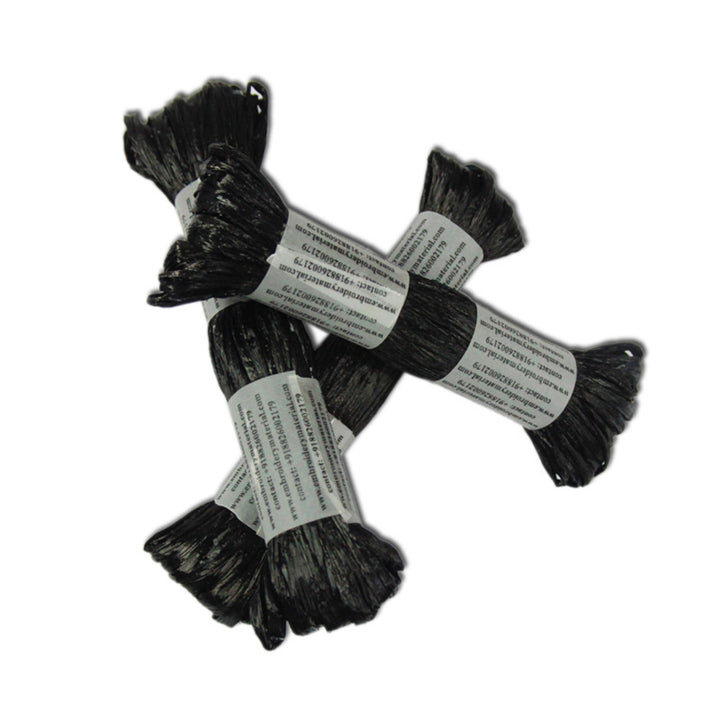 black colour raffia ribbon