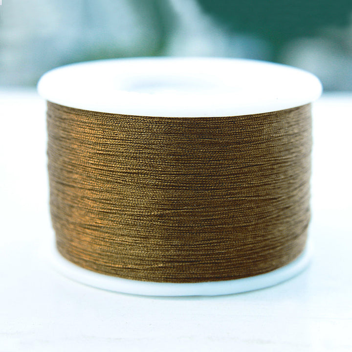 antique brown zari thread