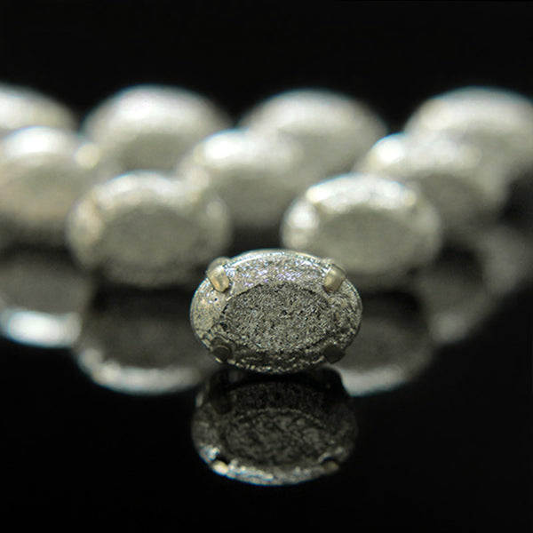 silver cabochon stones