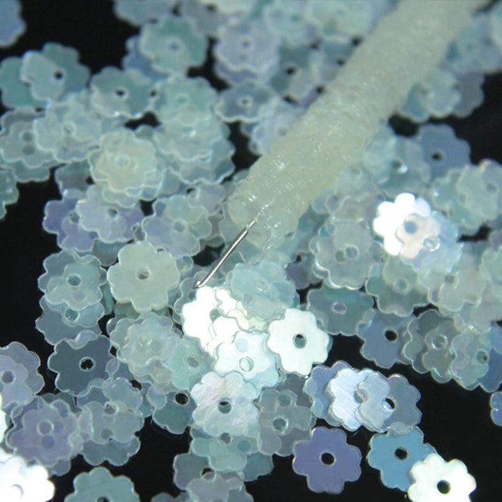 transparent rainbow sequins