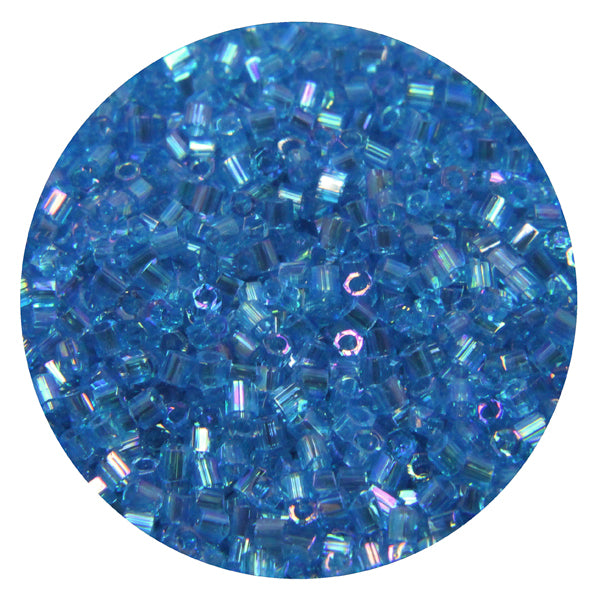 Miyuki Rainbow Light Blue Cutdana/Bugle Beads