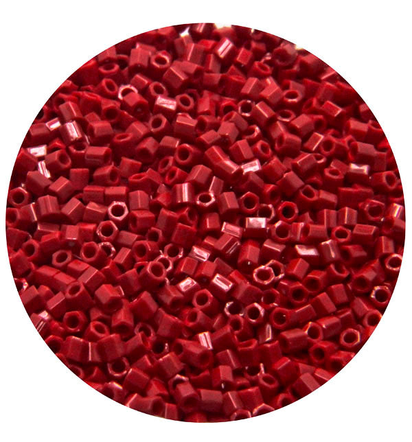 Miyuki Red Cutdana/Bugle Beads